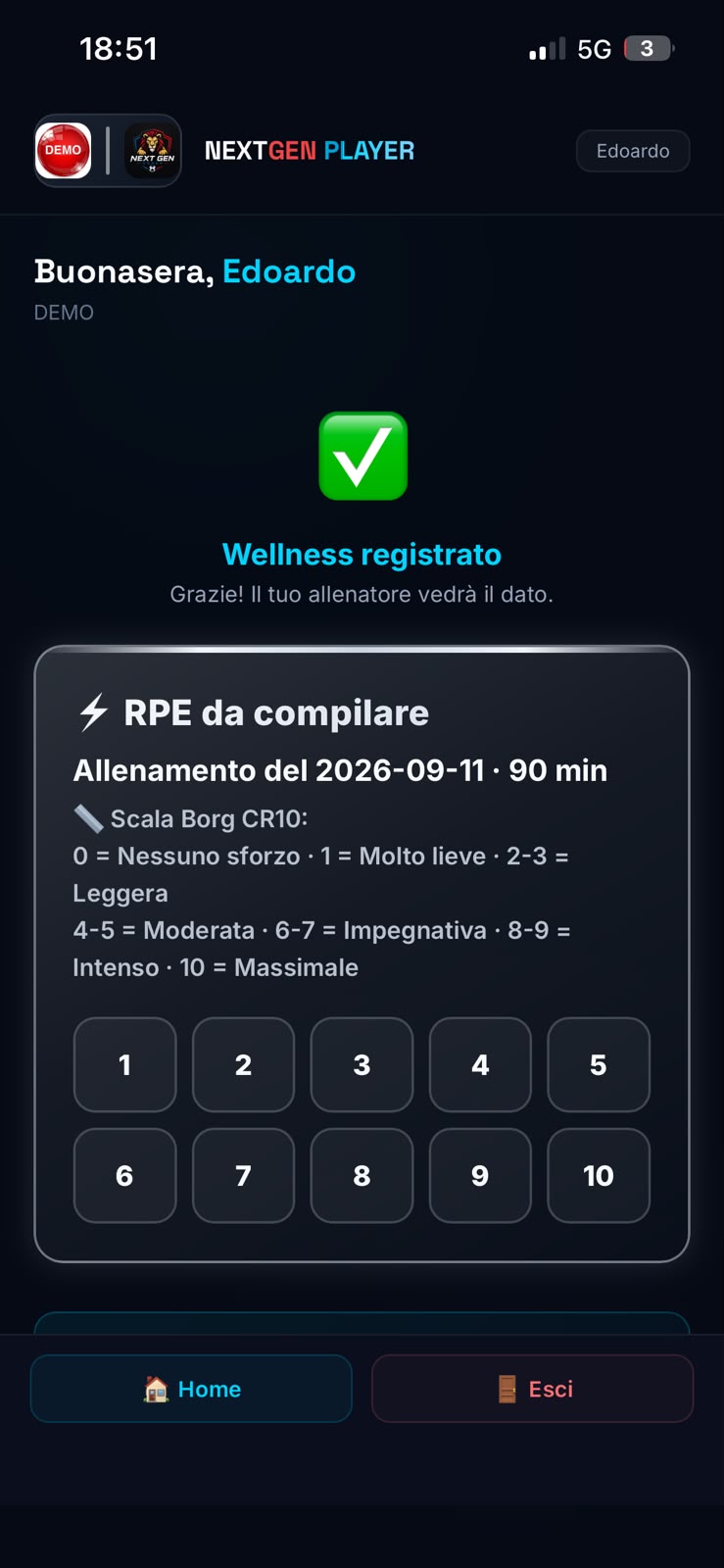 Match call-up on WebApp Player
